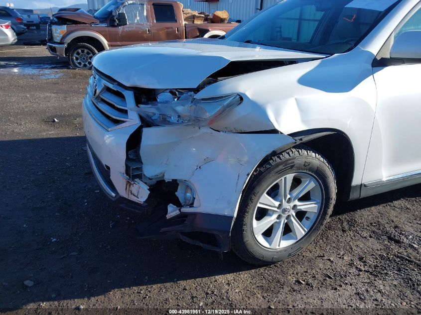 2013 Toyota Highlander Se V6 VIN: 5TDBK3EH7DS267917 Lot: 43981951