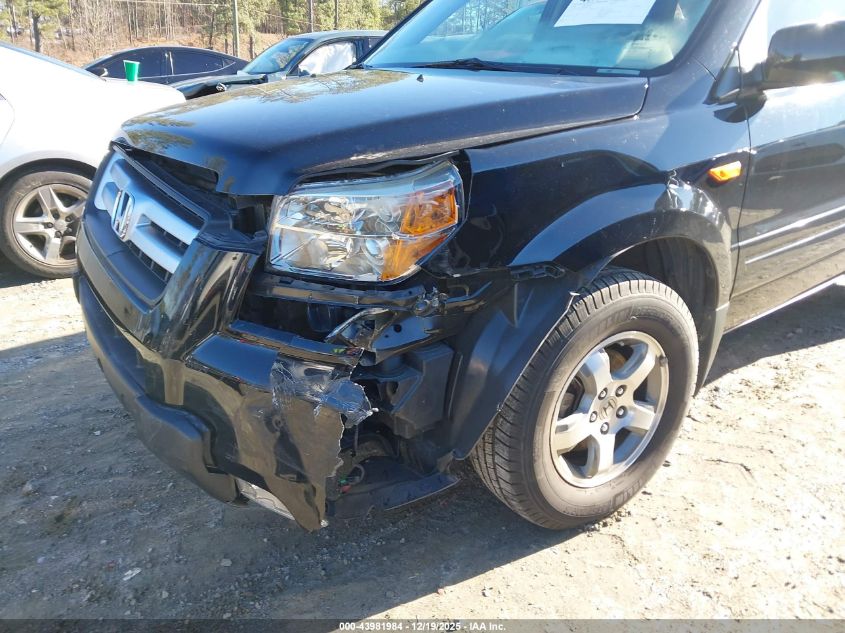 2008 Honda Pilot Se VIN: 5FNYF18398B037101 Lot: 43981984