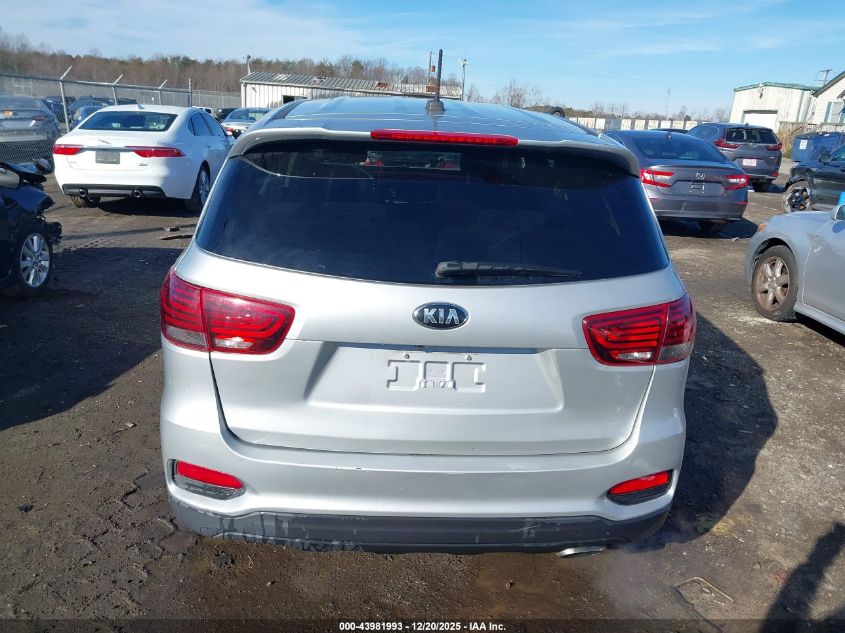 2019 Kia Sorento 2.4L L VIN: 5XYPG4A3XKG540589 Lot: 43981993