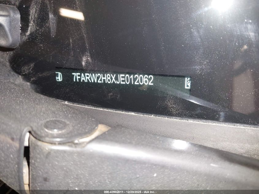 2018 Honda Cr-V Ex-L/Ex-L Navi VIN: 7FARW2H8XJE012062 Lot: 43982011