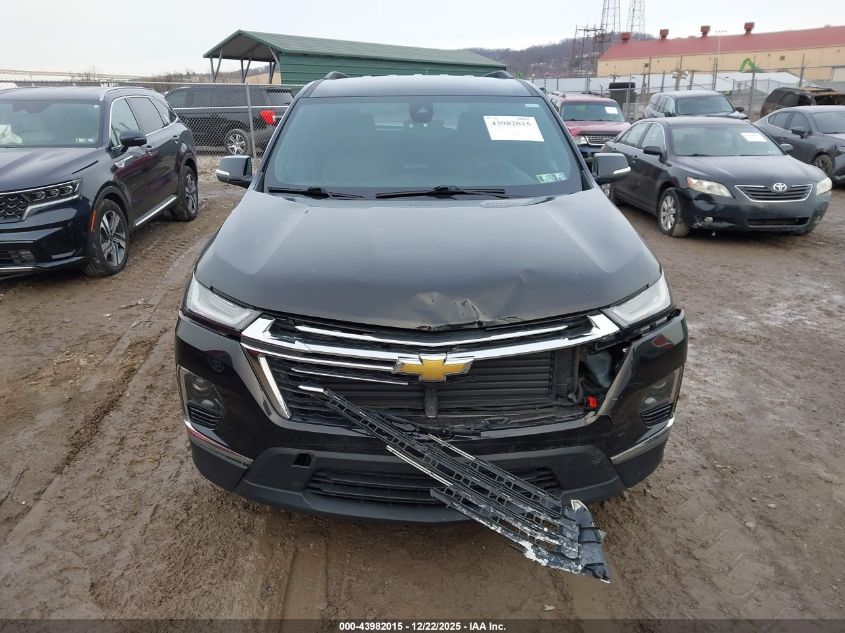 2022 Chevrolet Traverse Awd Lt Leather VIN: 1GNEVHKW5NJ113944 Lot: 43982015