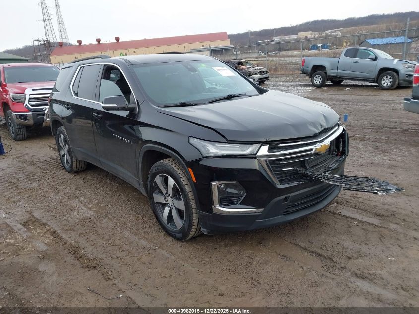 2022 Chevrolet Traverse Awd Lt Leather VIN: 1GNEVHKW5NJ113944 Lot: 43982015