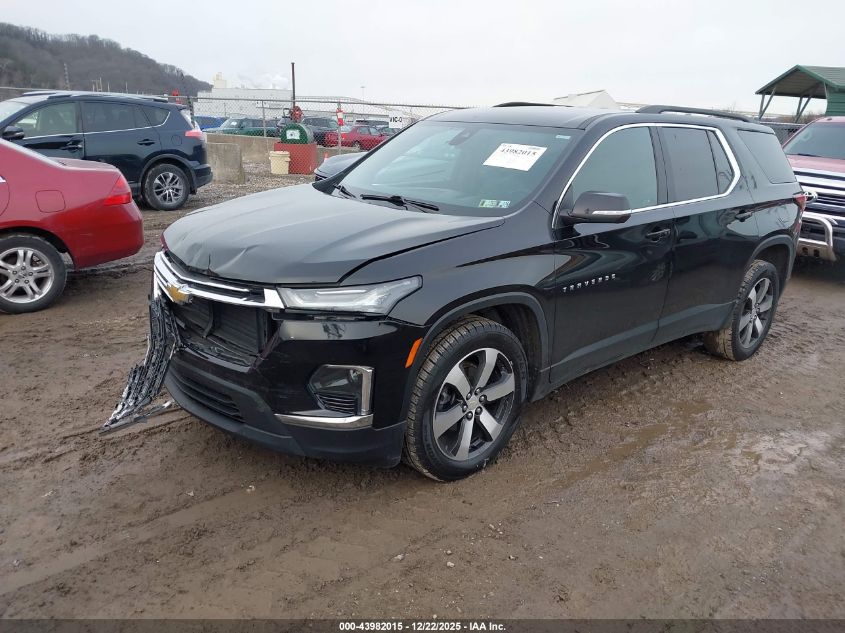 2022 Chevrolet Traverse Awd Lt Leather VIN: 1GNEVHKW5NJ113944 Lot: 43982015