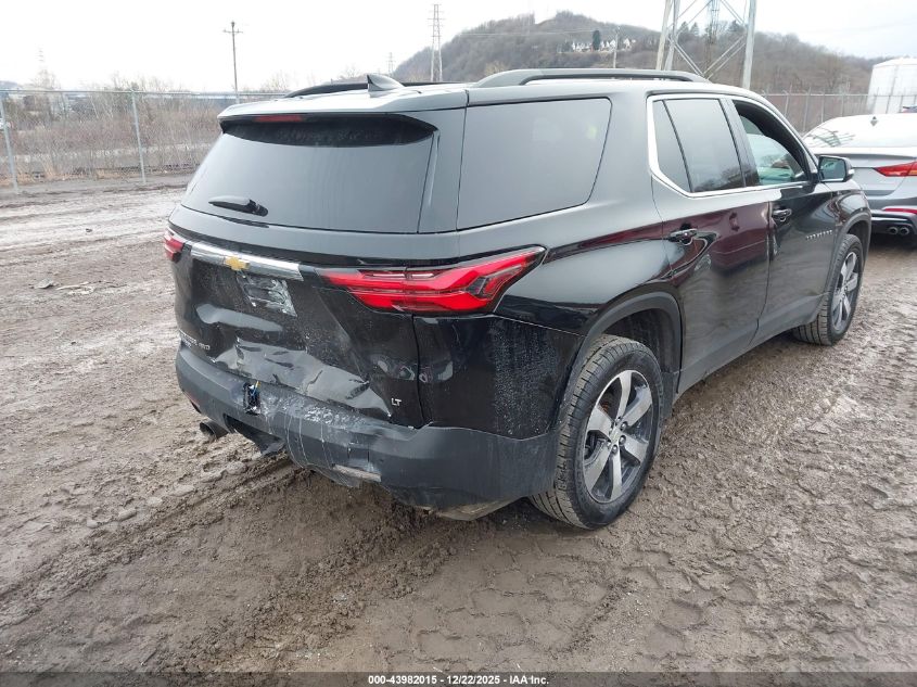 2022 Chevrolet Traverse Awd Lt Leather VIN: 1GNEVHKW5NJ113944 Lot: 43982015