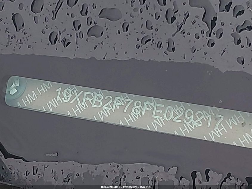 2015 Honda Civic Se VIN: 19XFB2F78FE029217 Lot: 43982050