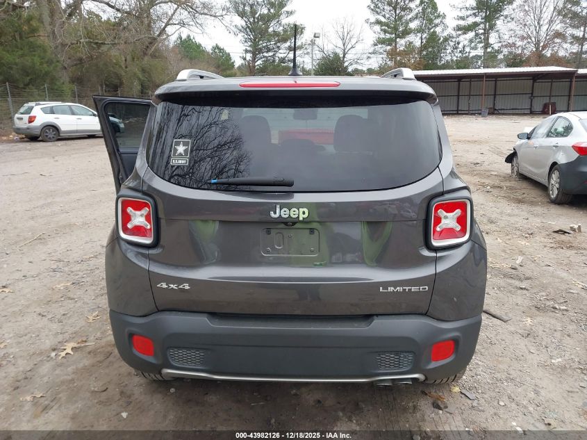 2017 Jeep Renegade Limited 4X4 VIN: ZACCJBDB7HPF05217 Lot: 43982126