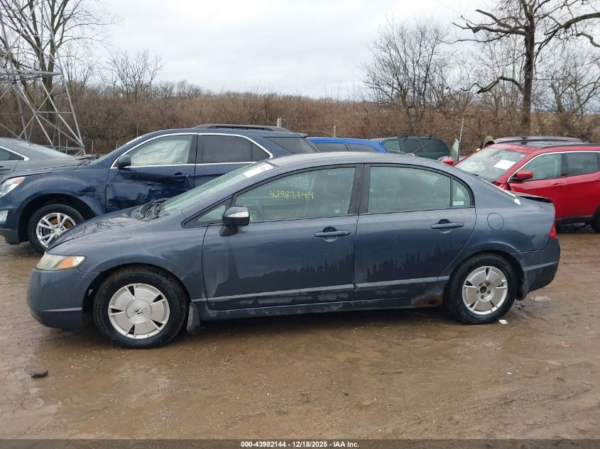 2008 Honda Civic Hybrid VIN: JHMFA36208S014819 Lot: 43982144