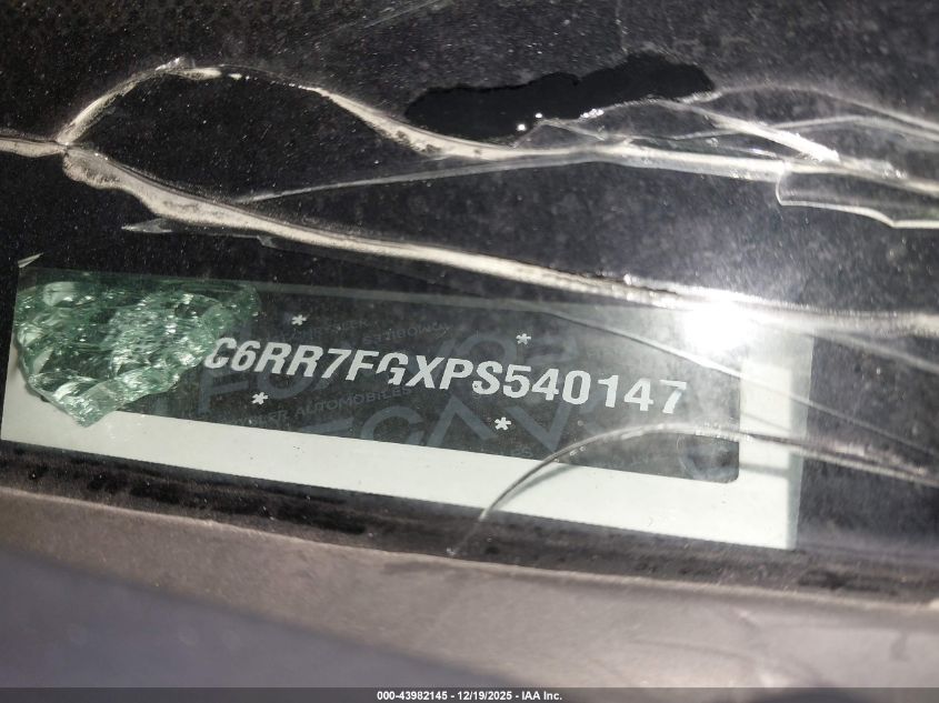 2023 Ram 1500 Classic Tradesman 4X4 6'4 Box VIN: 1C6RR7FGXPS540147 Lot: 43982145