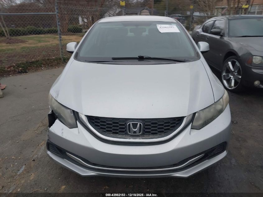 2013 Honda Civic Lx VIN: 2HGFB2F56DH555914 Lot: 43982153