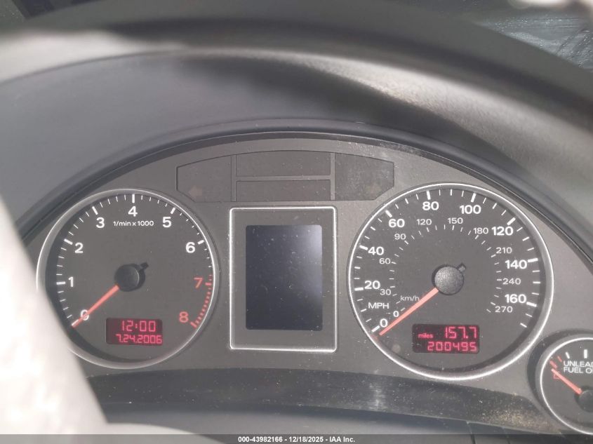 2008 Audi A4 2.0T/2.0T Avant Special Edition VIN: WAUKF78E98A168500 Lot: 43982166