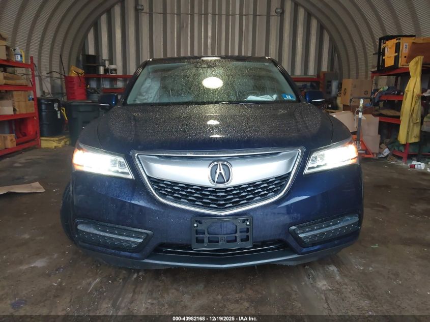 2016 Acura Mdx Technology Acurawatch Plus Packages/Technology Package VIN: 5FRYD4H40GB059825 Lot: 43982168