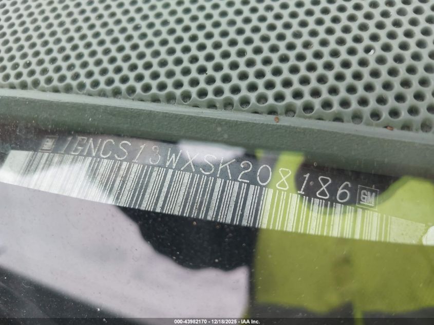 1995 Chevrolet Blazer VIN: 1GNCS13WXSK208186 Lot: 43982170