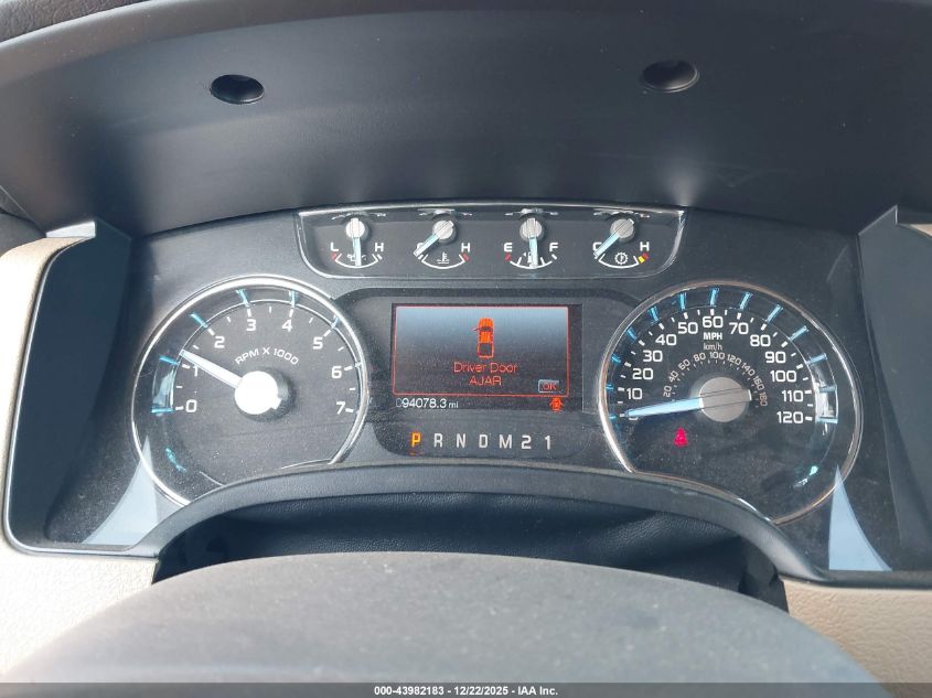 2011 Ford F-150 Lariat VIN: 1FTFW1EF3BFA30394 Lot: 43982183