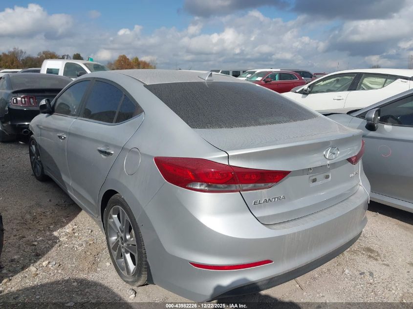 2017 Hyundai Elantra Limited VIN: KMHD84LF9HU303456 Lot: 43982226