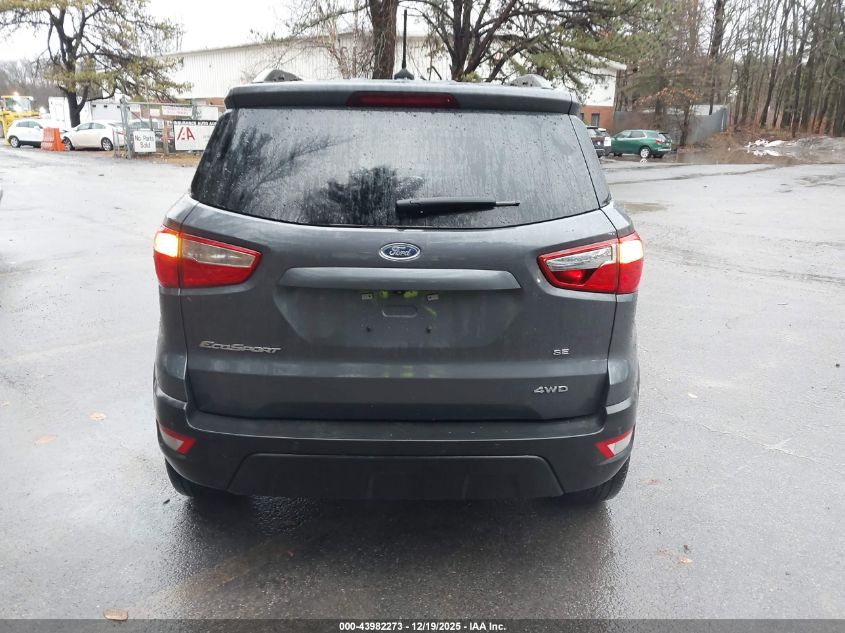 2022 Ford Ecosport Se VIN: MAJ6S3GL0NC462950 Lot: 43982273