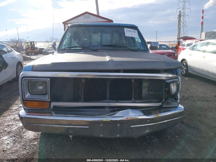 1991 Dodge D-Series D150 VIN: 1B7GE16Y0MS238220 Lot: 43982303