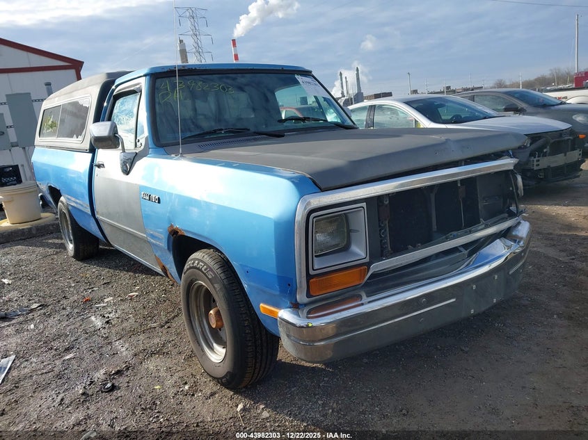 DODGE D-SERIES 1991. Lot# 43982303. VIN 1B7GE16Y0MS238220. Photo 1