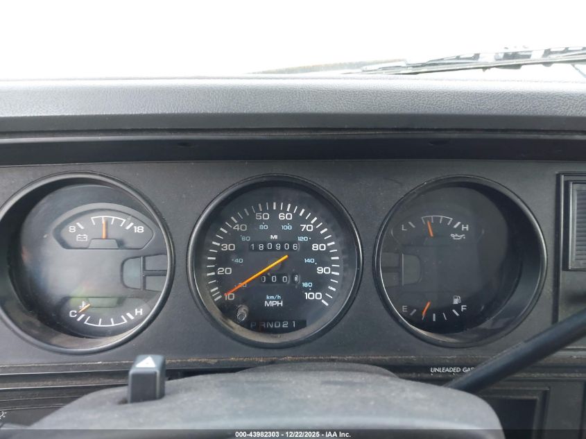 1991 Dodge D-Series D150 VIN: 1B7GE16Y0MS238220 Lot: 43982303