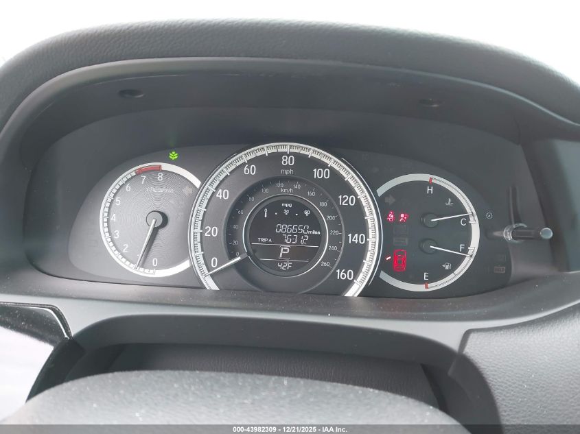 2017 Honda Accord Lx VIN: 1HGCR2F36HA009860 Lot: 43982309