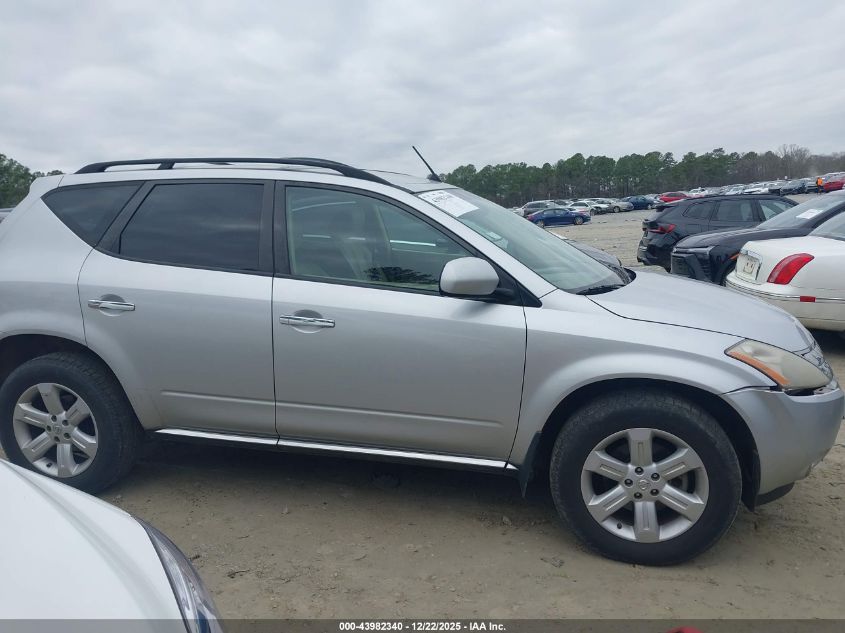 2007 Nissan Murano Sl VIN: JN8AZ08T27W512136 Lot: 43982340
