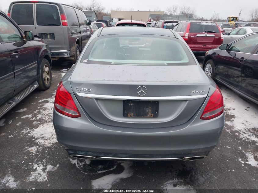 2016 Mercedes-Benz C 300 4Matic VIN: WDDWF4KB9GR140073 Lot: 43982342