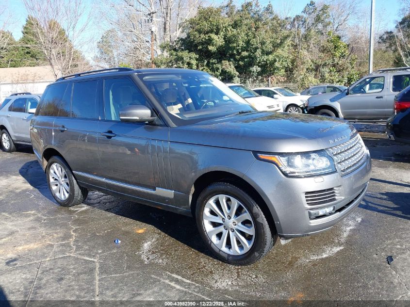2017 Land Rover Range Rover 3.0L V6 Turbocharged Diesel Hse Td6 VIN: SALGS2FK7HA363715 Lot: 43982390