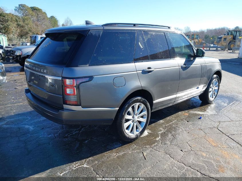 2017 Land Rover Range Rover 3.0L V6 Turbocharged Diesel Hse Td6 VIN: SALGS2FK7HA363715 Lot: 43982390