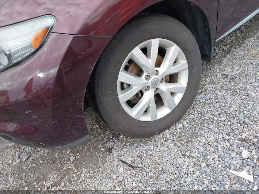 2013 Nissan Murano Sl VIN: JN8AZ1MW4DW319228 Lot: 43982398