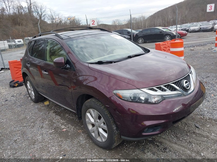 JN8AZ1MW4DW319228 2013 Nissan Murano Sl auction photo 1