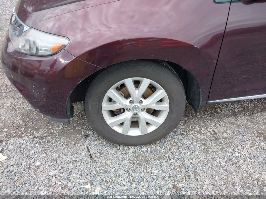 2013 Nissan Murano Sl VIN: JN8AZ1MW4DW319228 Lot: 43982398