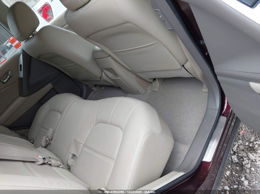 2013 Nissan Murano Sl VIN: JN8AZ1MW4DW319228 Lot: 43982398