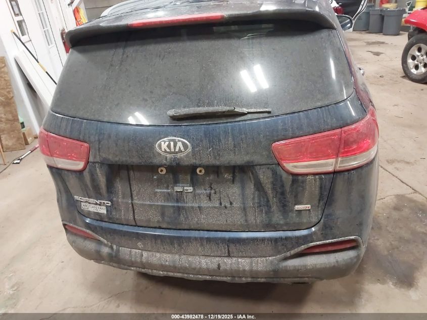 2017 Kia Sorento 2.4L Lx VIN: 5XYPGDA38HG287202 Lot: 43982478