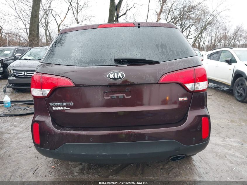 2015 Kia Sorento Lx VIN: 5XYKTCA66FG559270 Lot: 43982481