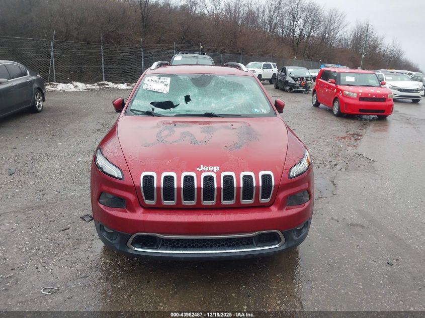 2017 Jeep Cherokee Limited 4X4 VIN: 1C4PJMDB6HD217331 Lot: 43982487