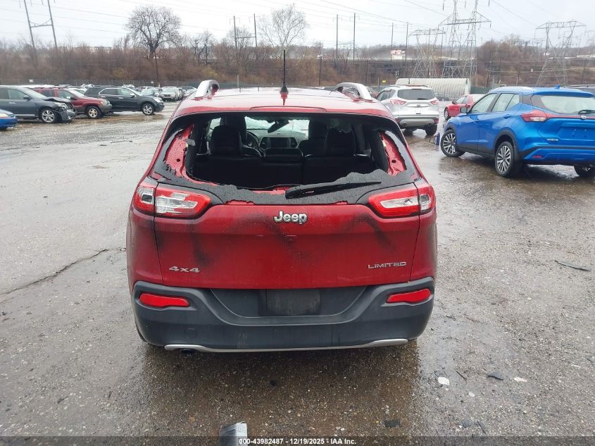 2017 Jeep Cherokee Limited 4X4 VIN: 1C4PJMDB6HD217331 Lot: 43982487