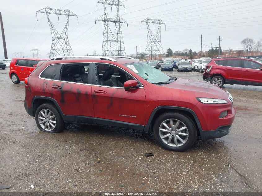 2017 Jeep Cherokee Limited 4X4 VIN: 1C4PJMDB6HD217331 Lot: 43982487