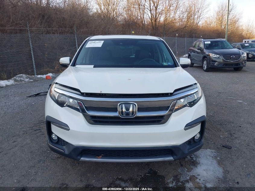 2019 Honda Pilot Ex-L VIN: 5FNYF6H59KB068872 Lot: 43982494
