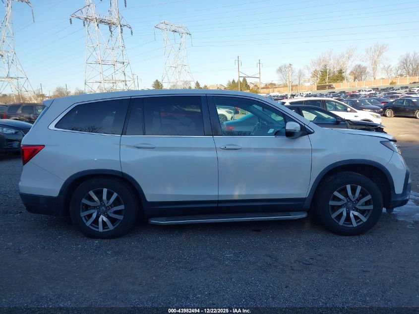 2019 Honda Pilot Ex-L VIN: 5FNYF6H59KB068872 Lot: 43982494