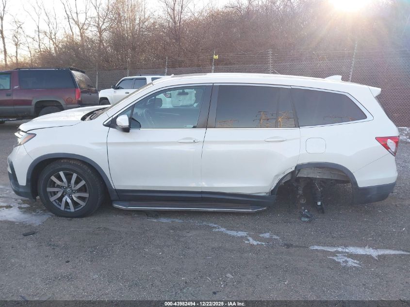 2019 Honda Pilot Ex-L VIN: 5FNYF6H59KB068872 Lot: 43982494