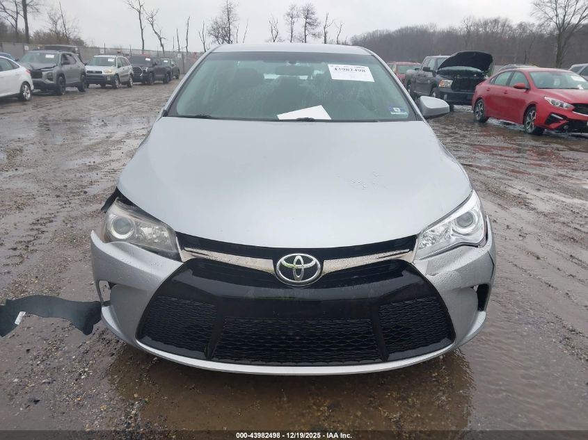 2016 Toyota Camry Se VIN: 4T1BF1FK8GU124876 Lot: 43982498