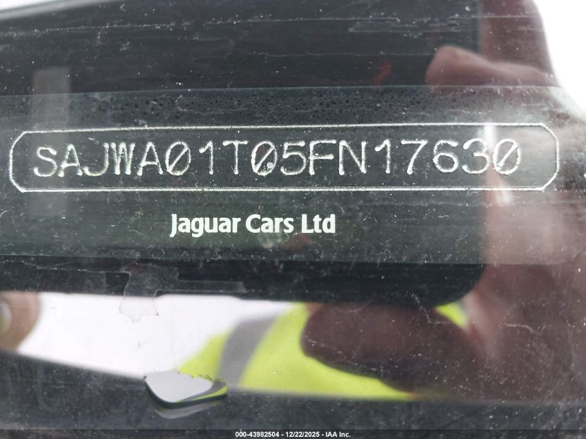 2005 Jaguar S-Type 3.0L V6 VIN: SAJWA01T05FN17630 Lot: 43982504