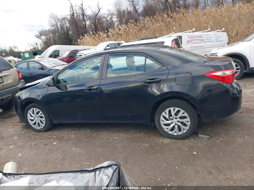 2017 Toyota Corolla Le VIN: 5YFBURHE0HP678525 Lot: 43982507