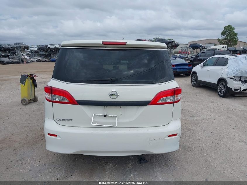 2014 Nissan Quest S VIN: JN8AE2KP4E9100928 Lot: 43982531
