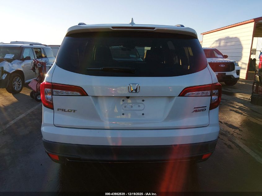 2021 Honda Pilot Awd Special Edition VIN: 5FNYF6H23MB030630 Lot: 43982539