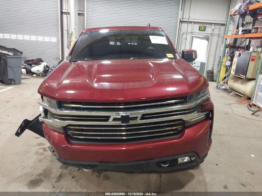 2019 Chevrolet Silverado 1500 High Country VIN: 1GCUYHEDXKZ169512 Lot: 43982560