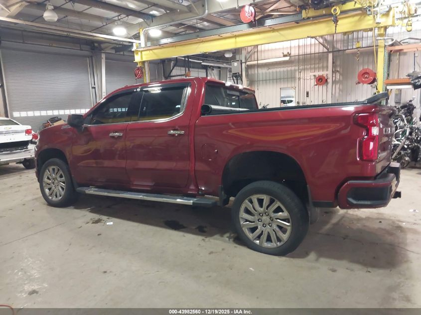 2019 Chevrolet Silverado 1500 High Country VIN: 1GCUYHEDXKZ169512 Lot: 43982560