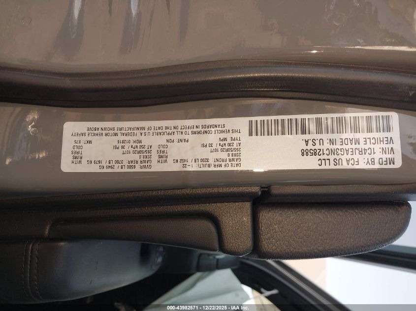 2022 Jeep Grand Cherokee Wk Laredo X 4X2 VIN: 1C4RJEAG3NC128588 Lot: 43982571