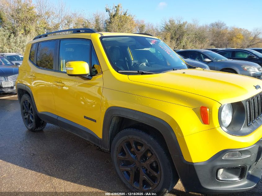 2017 Jeep Renegade Altitude Fwd VIN: ZACCJABB9HPE66563 Lot: 43982585
