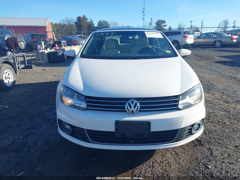 2013 Volkswagen Eos Komfort VIN: WVWBW8AH0DV007484 Lot: 43982612