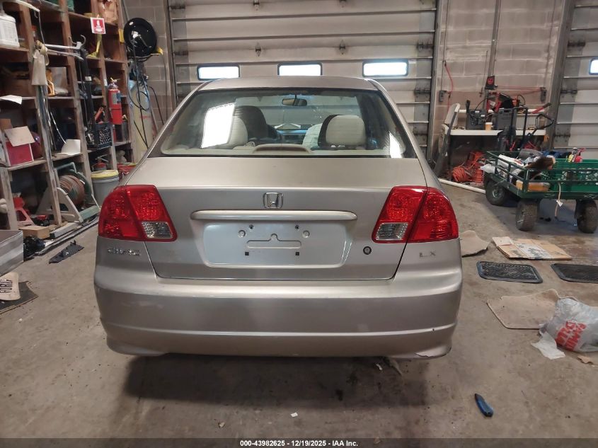 2004 Honda Civic Lx VIN: 1HGES16594L016065 Lot: 43982625